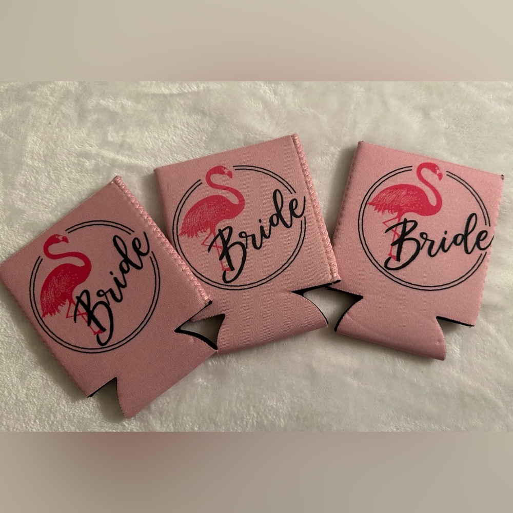Bride can coolers. Set of 3